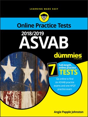 cover image of 2018/2019 ASVAB For Dummies with Online Practice
